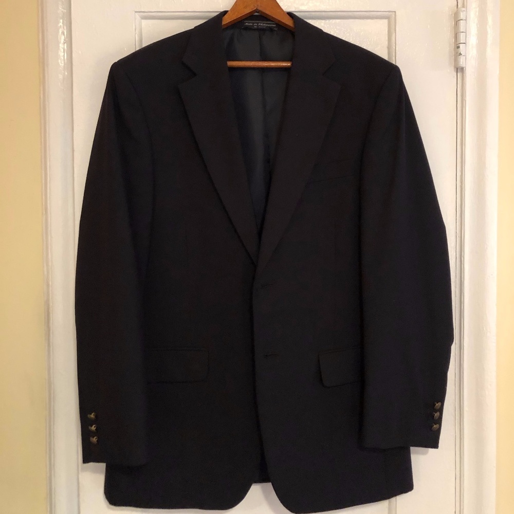 Bert Pulitzer Sport Coat 38R Navy Blue